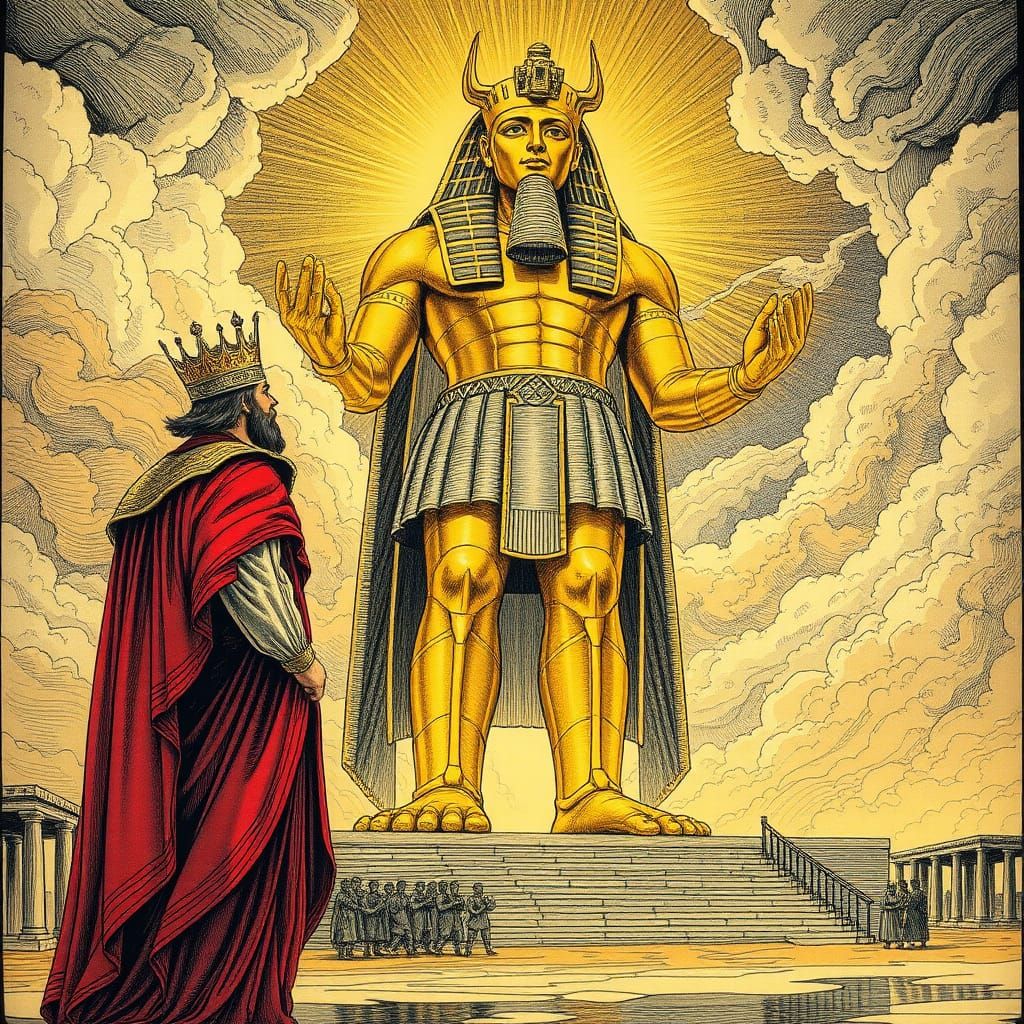 King Nebuchadnezzar and the Colossal Statue