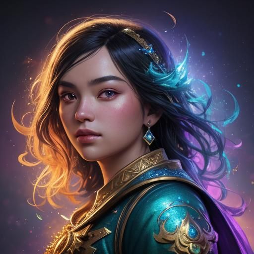 Sparkling Objects in Hyperrealistic Splash Art