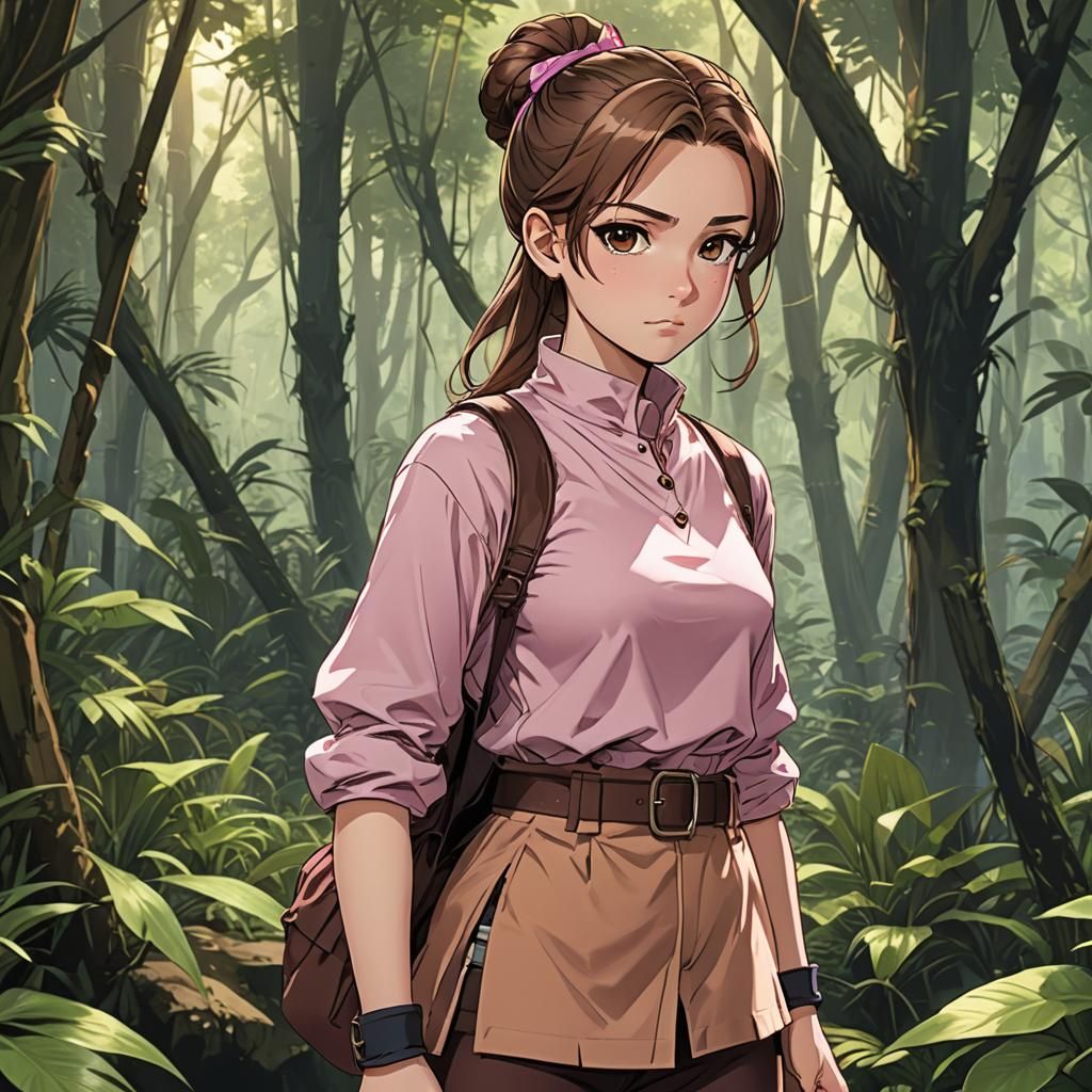 Unhappy Girl in Jungle, Anime Style