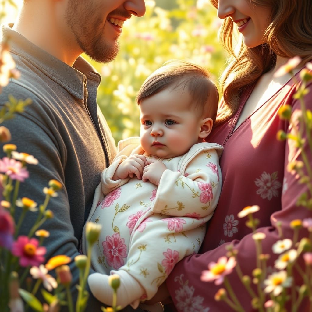 Hermione Granger as a Cherubic Baby in a Flower Onesie