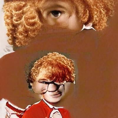 Ed Sheeran as Little Orphan Annie