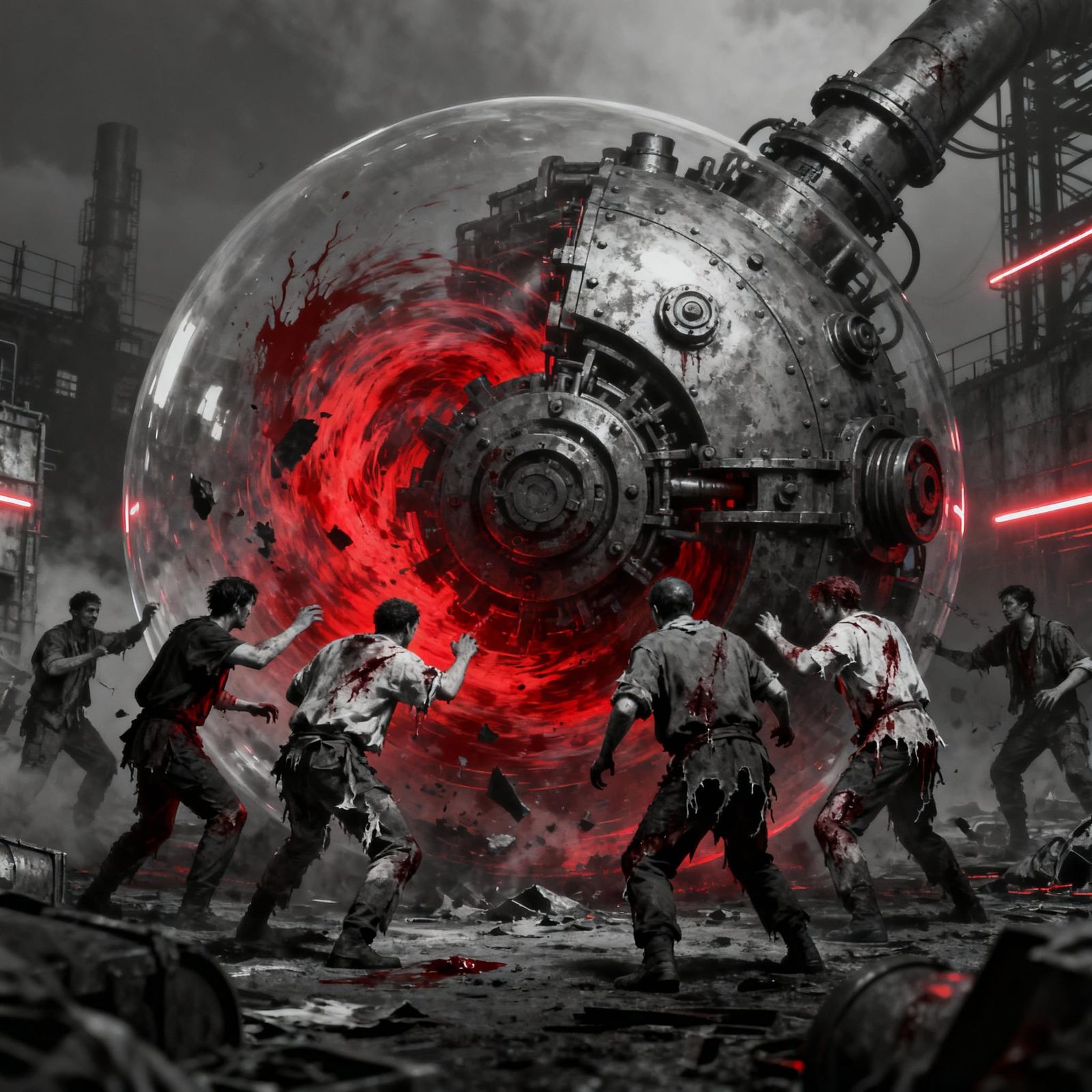 Dystopian War Bubble Nightmare