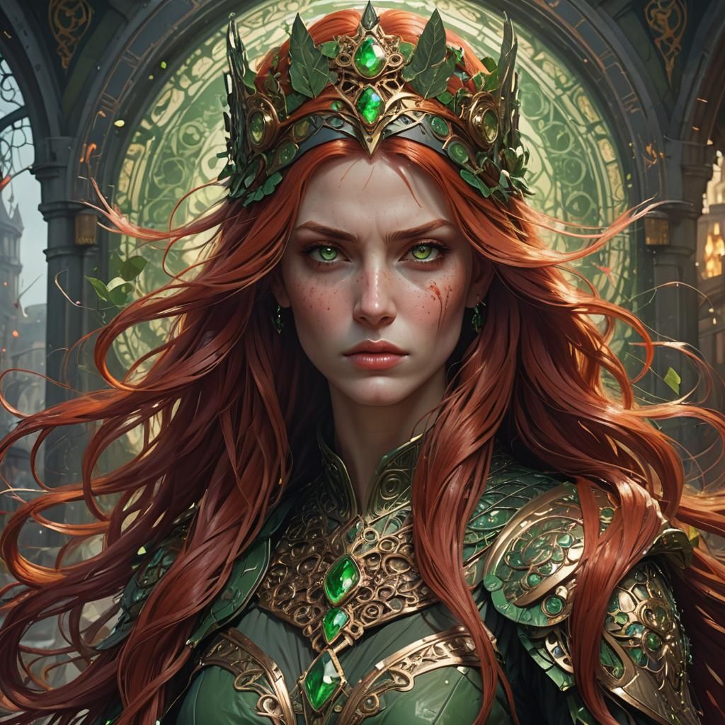 Apocalyptic Princess Portrait in Digital Art Style