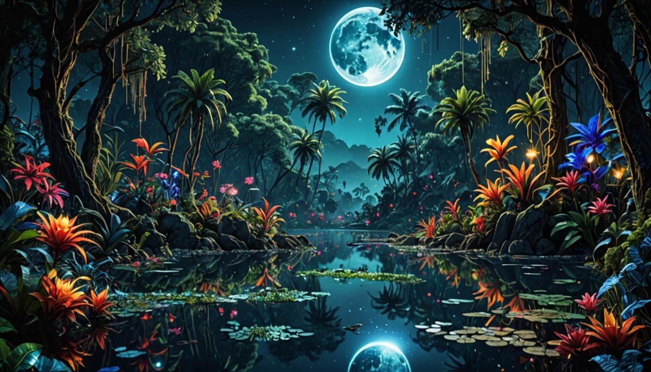 Blue moon jungle