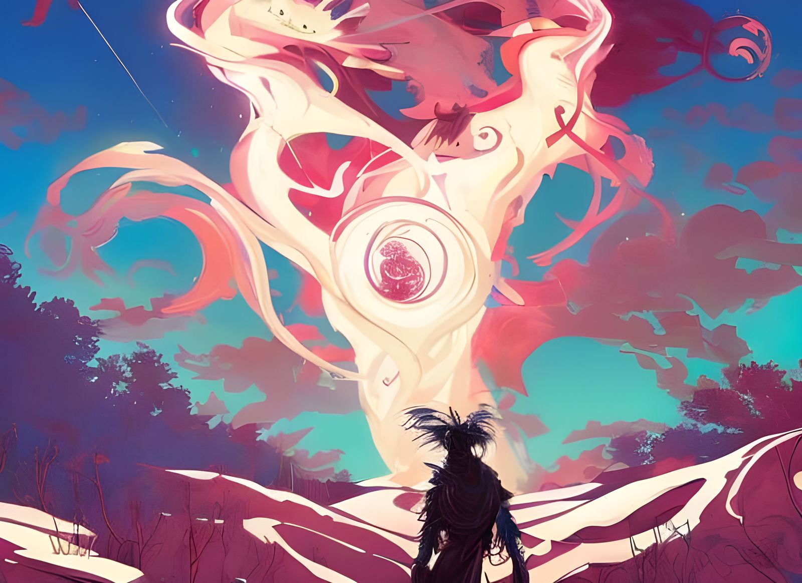 Spirits in Space: A Digital Illustration