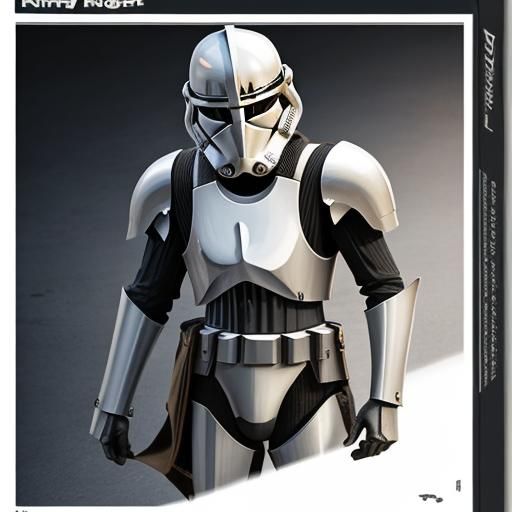 Futuristic Silver Knight Trooper