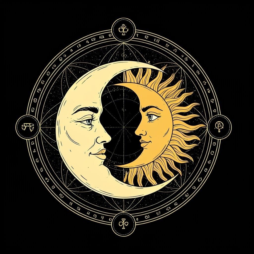 Ethereal Celestial Duet in Mystical Sphere