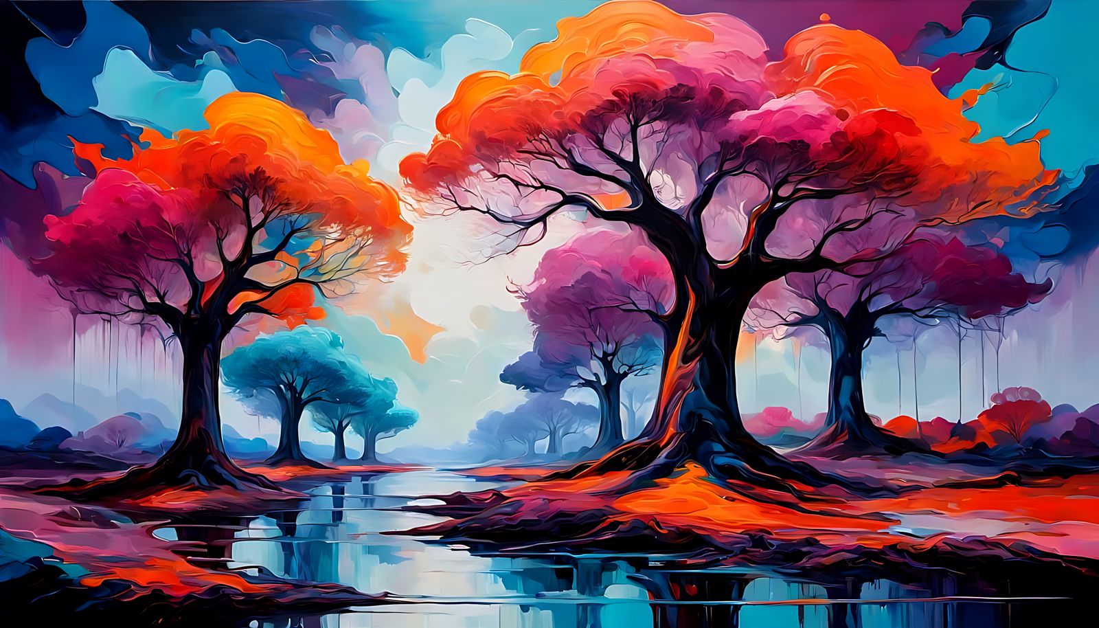 The Fire Forest of the Fae Realm