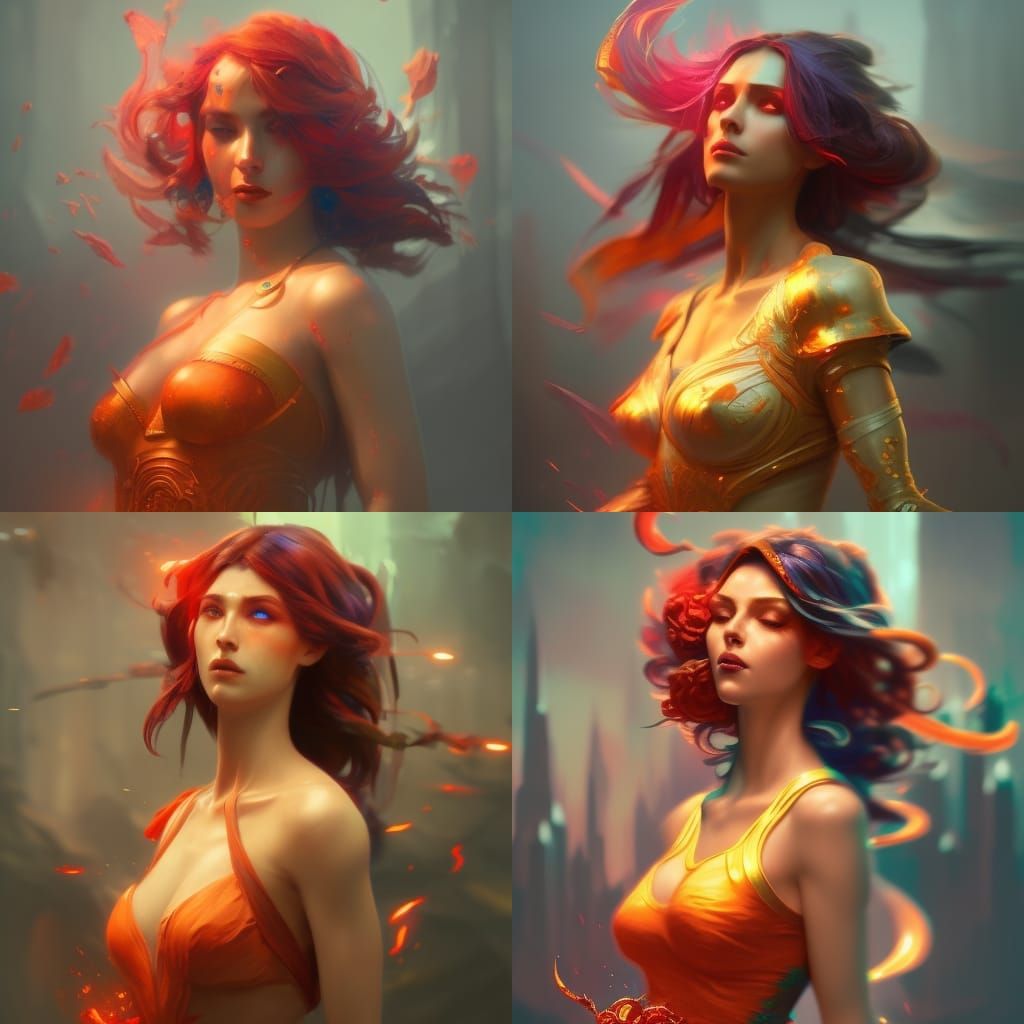 Person Holding Dahlia: Hyperdetailed Concept Art