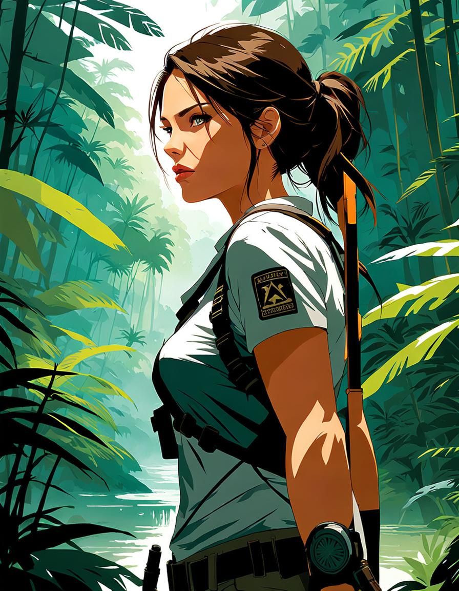 Lara Croft: Anime-Style Jungle Adventure