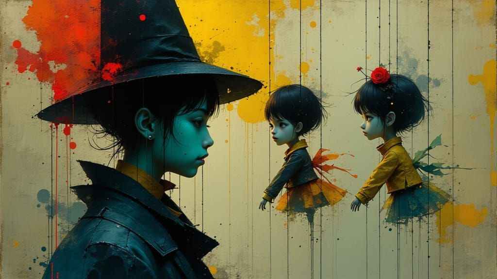 Melancholic Marionette Puppets on Strings, Concept Art