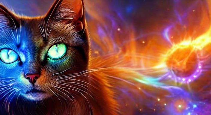 Quantum Cat Evolving Through Art Styles