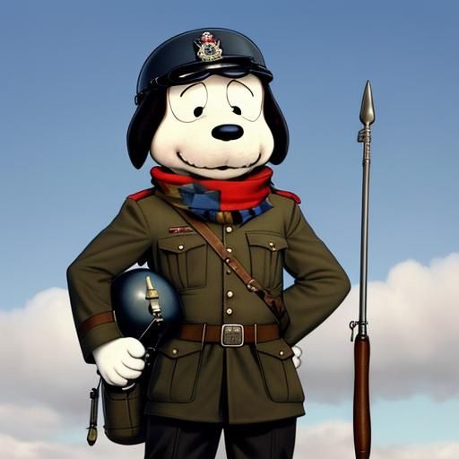 Snoopy as World War I Flying Ace