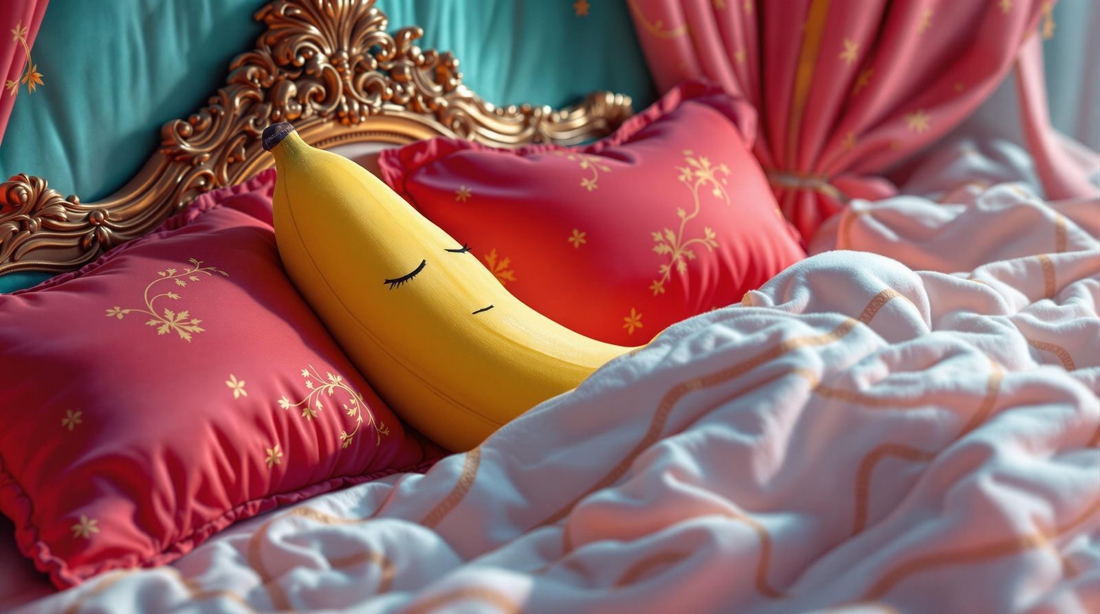 Sleeping Banana in Dreamscapes Art Style