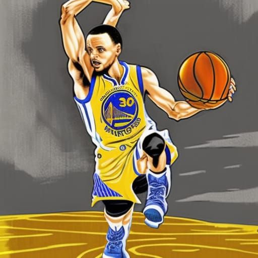 Stephen Curry as Comic Book Art