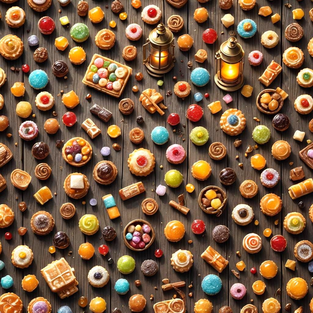 Hyperrealistic Abundance of Tiny Tidbits in HDR