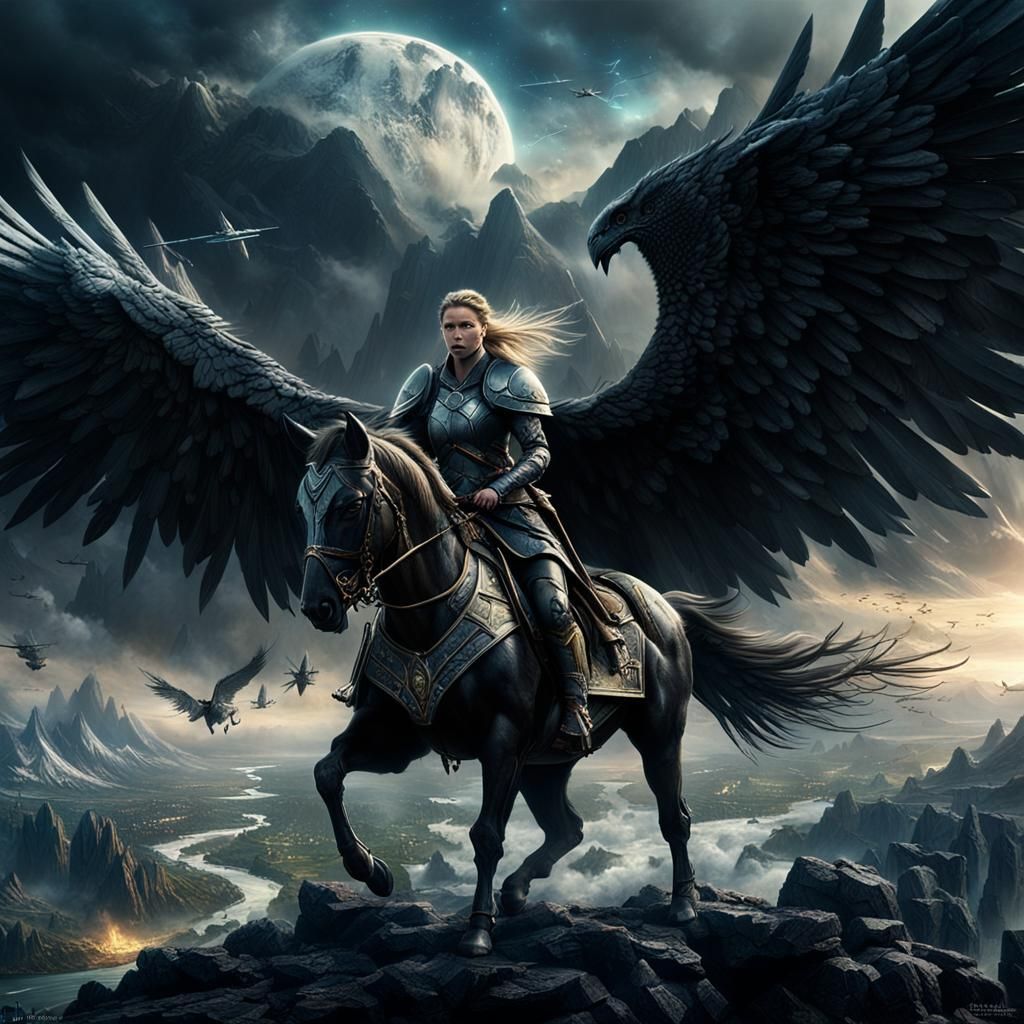 Epic Ride of the Valkyries: Digital Matte Painting