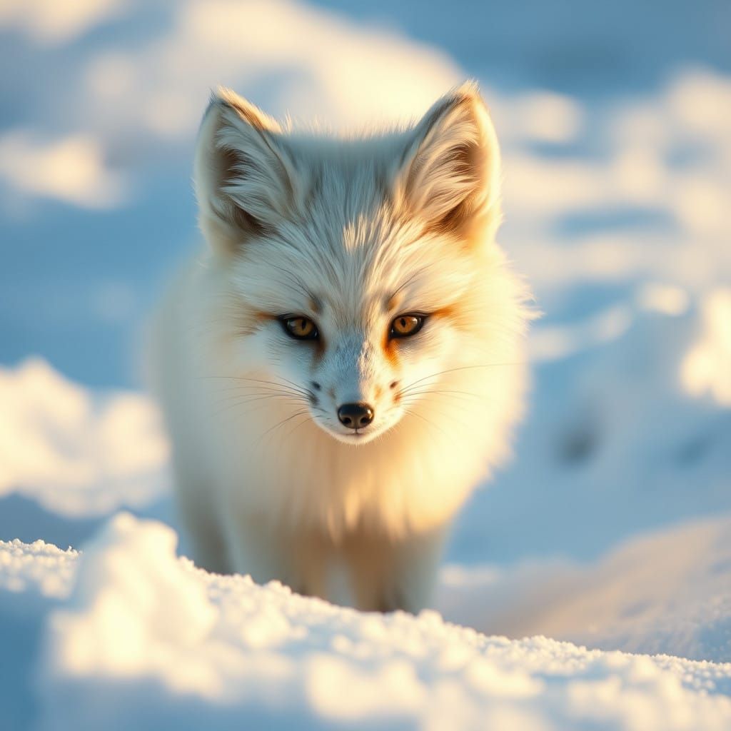 Snow Fox in Winter Wonderland