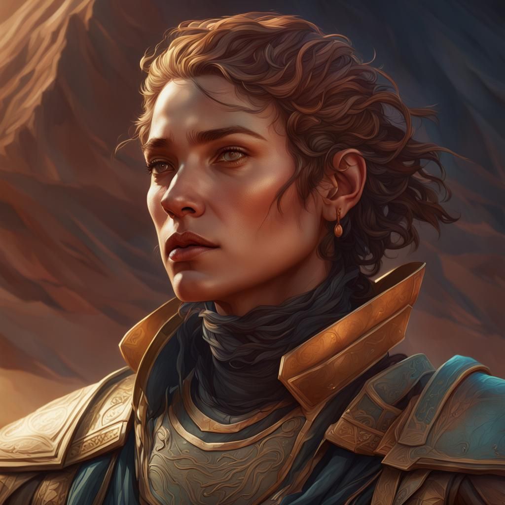 Detailed Portrait with Dynamic Lighting