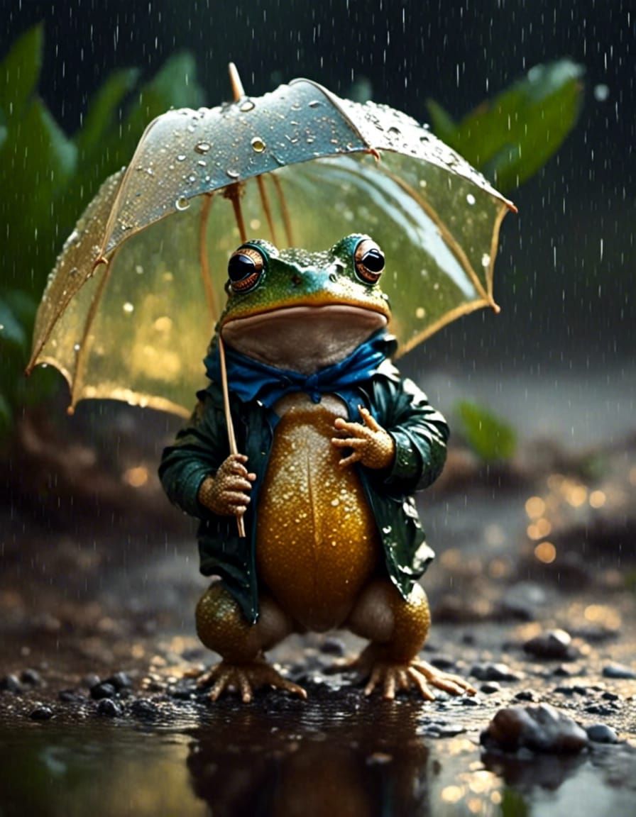 Mr. Frog's Rainy Day Walk