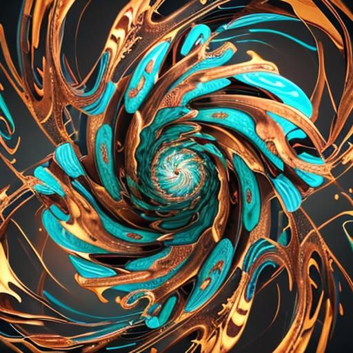 Abstract Twisting Shapes in Photorealistic 3D