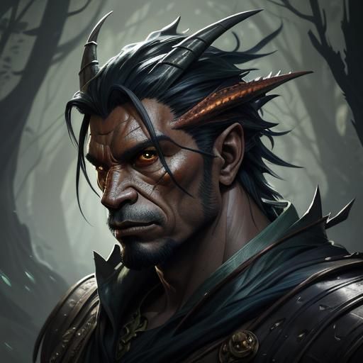 Dragon Spirit Portrait in Hyperdetailed Digital Art