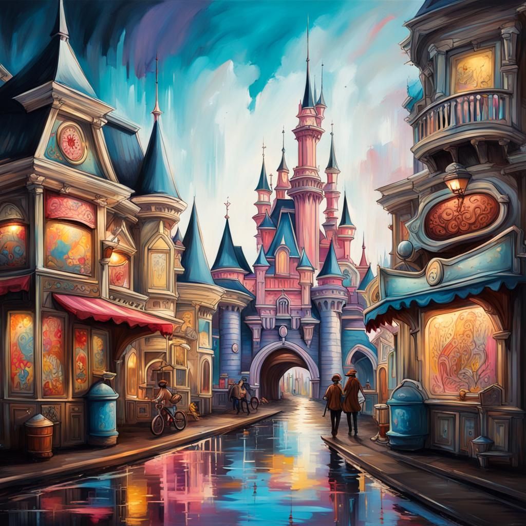 Victorian Disneyland Graffiti Street Art