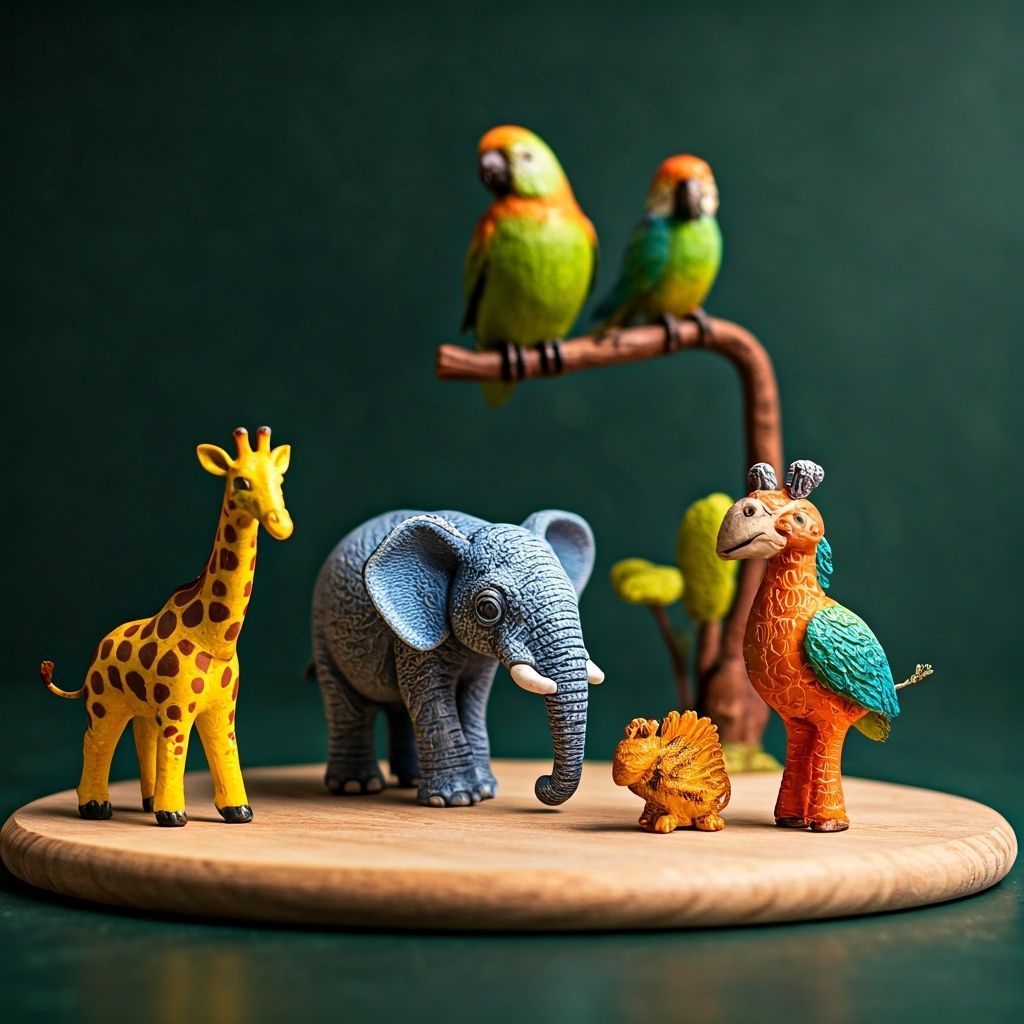 Whimsical Animal Diorama in Storybook Style