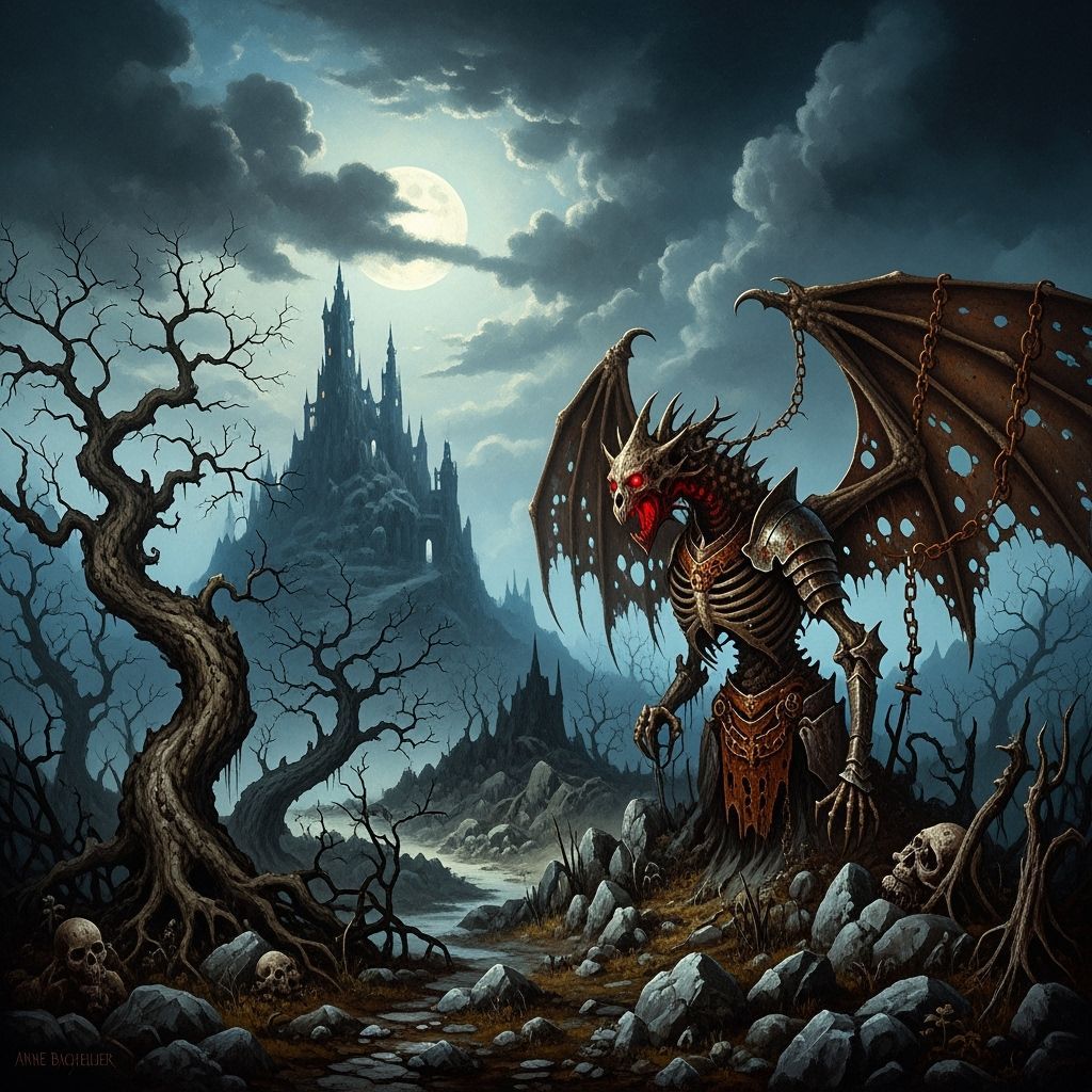 Grimdark Image with Surreal and Dark Aesthetic