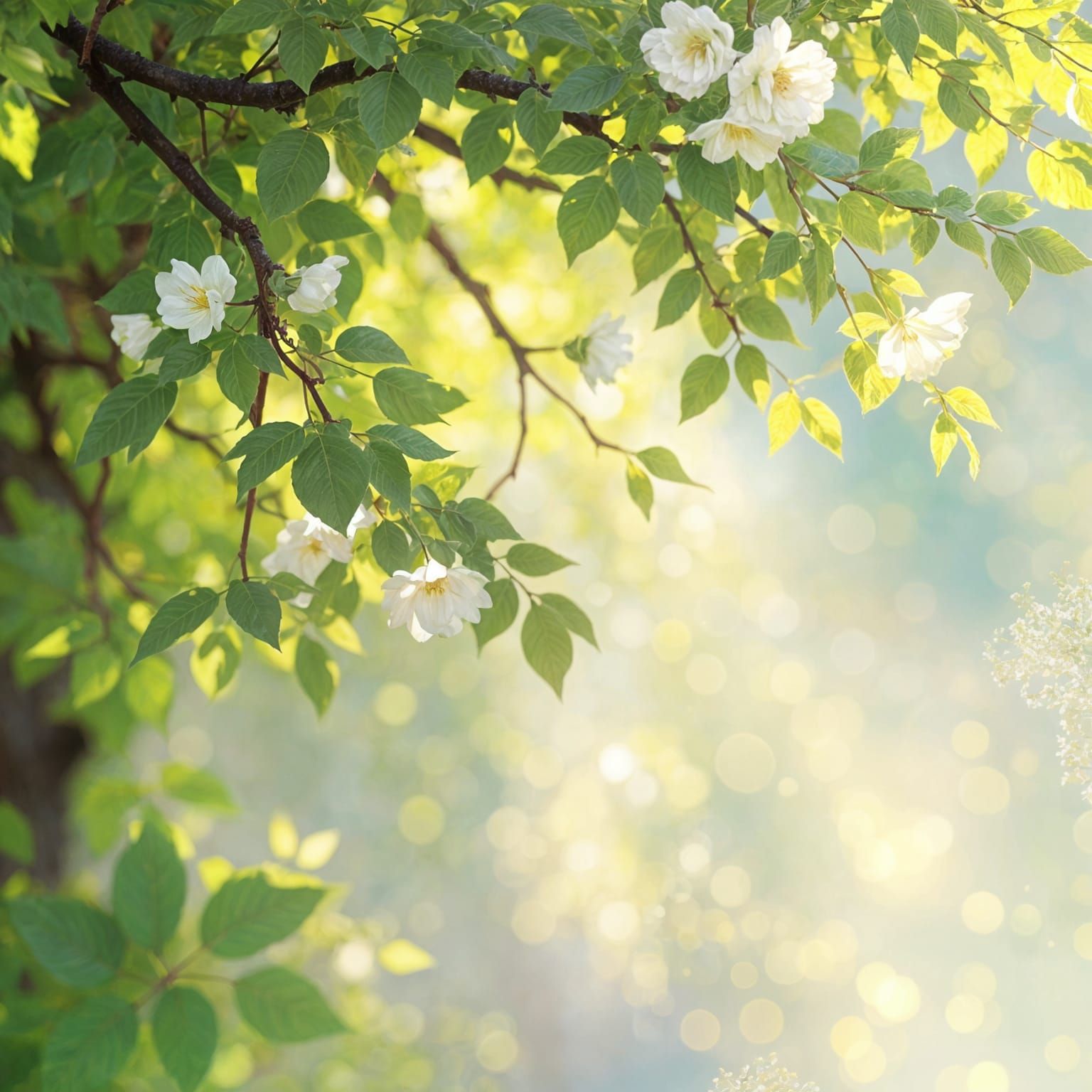 Ethereal Impressionistic Light in Soft Warm Tones