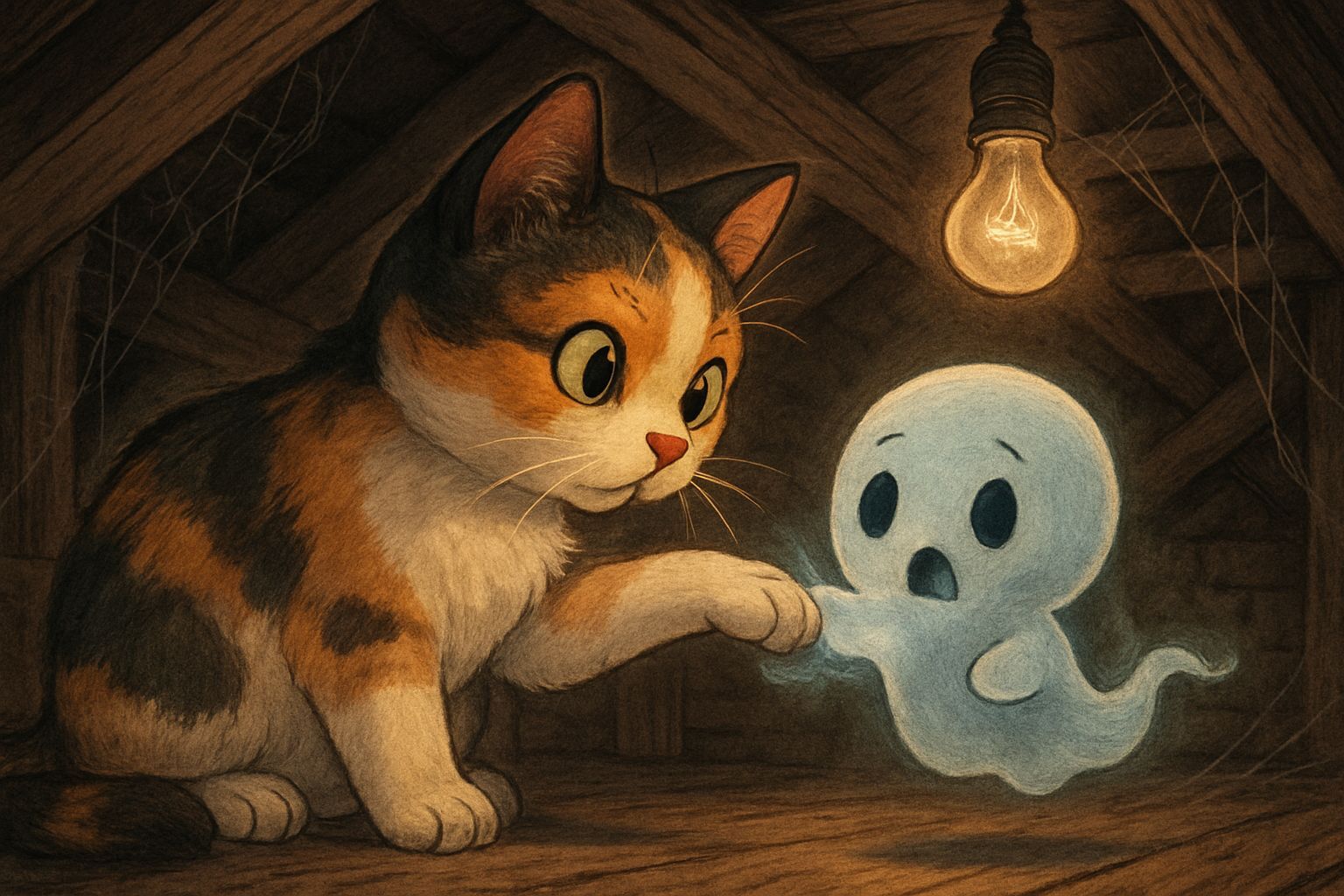 The cat and the ghost