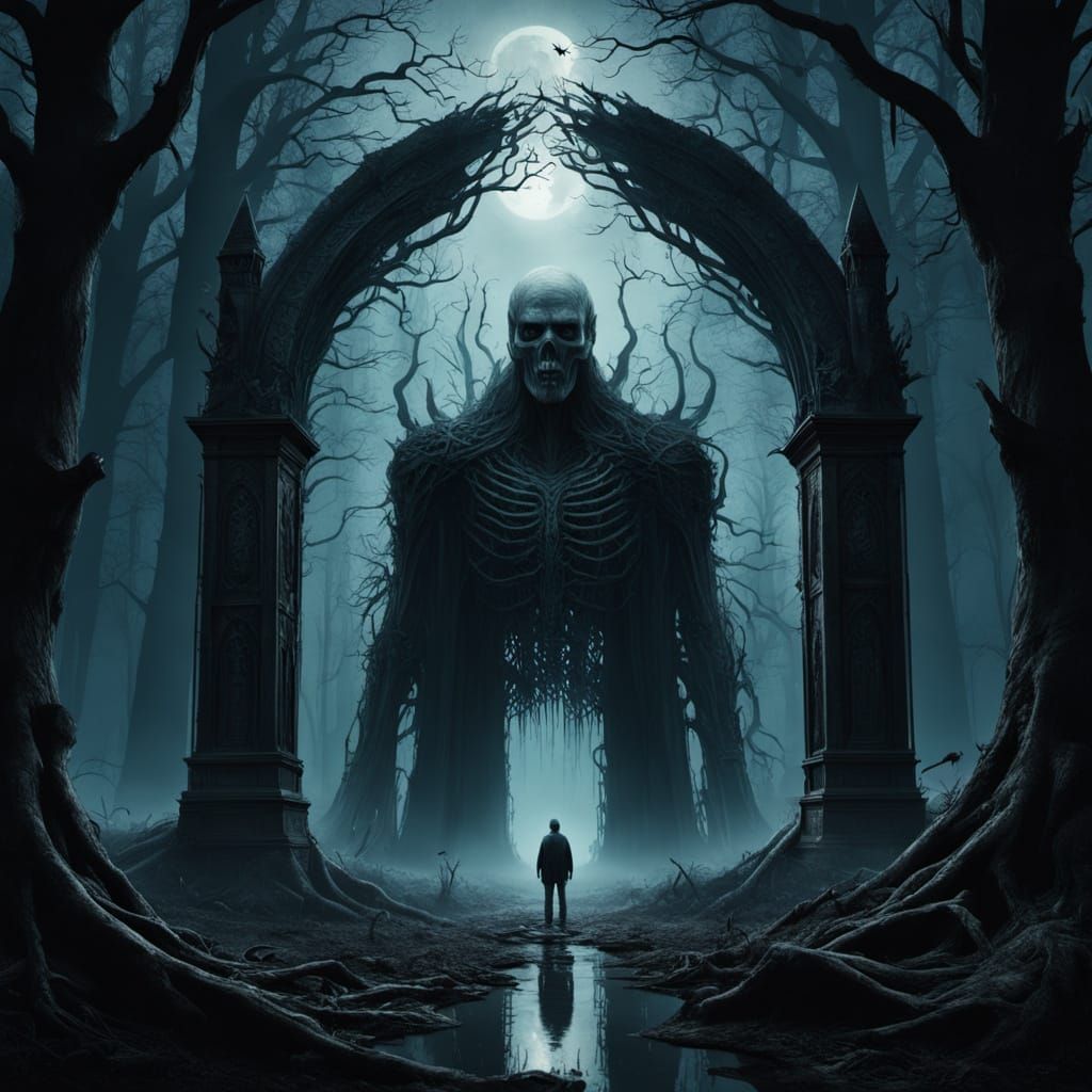 Ethereal Dark Fantasy in Gothic Horror Style