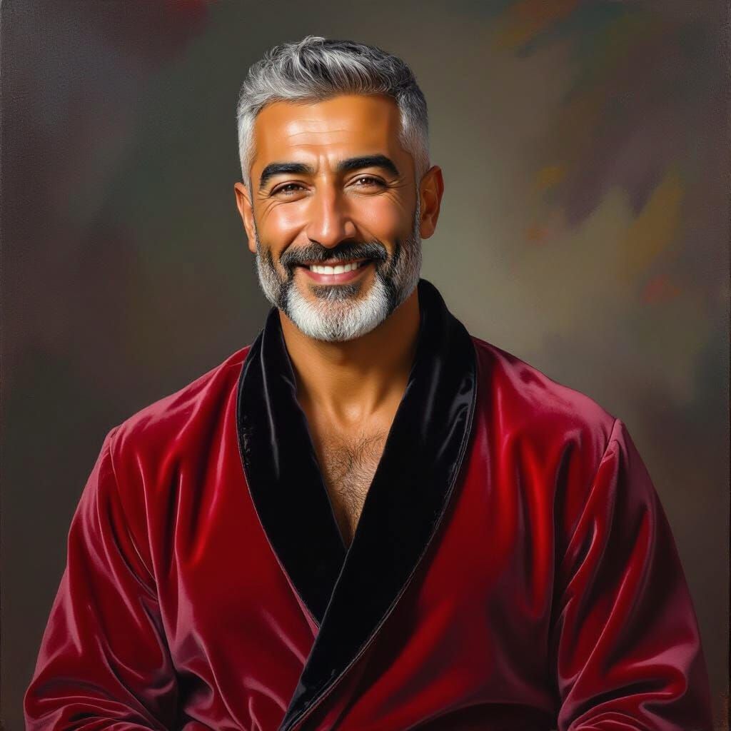 Impressionist Portrait of a Proud Turkish Man