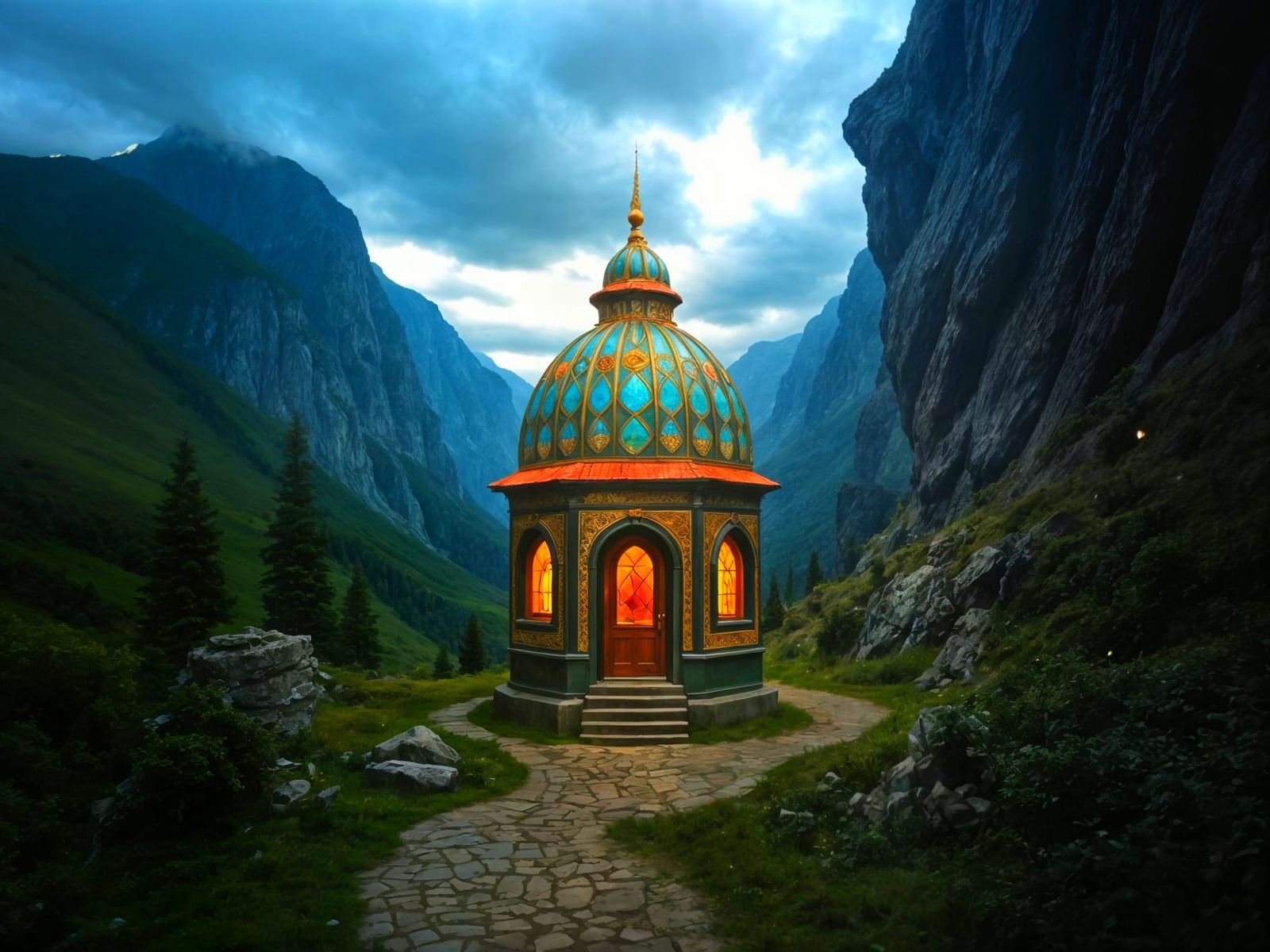 Jewel-Encrusted Dacha in Mountain Valley