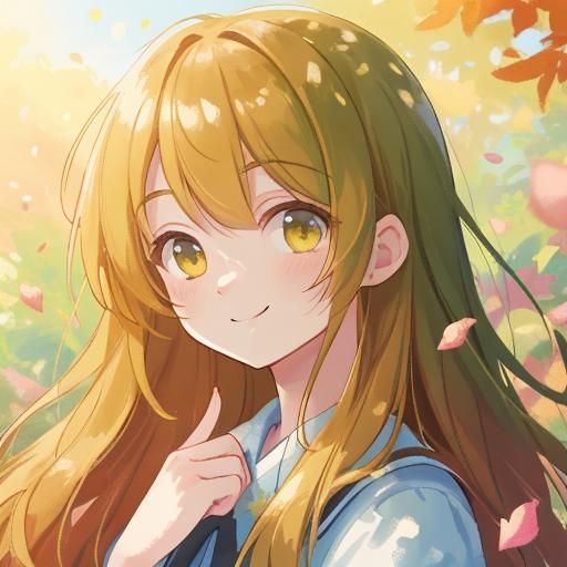 Pretty Girl Portrait in Lush Garden, Oil Painting