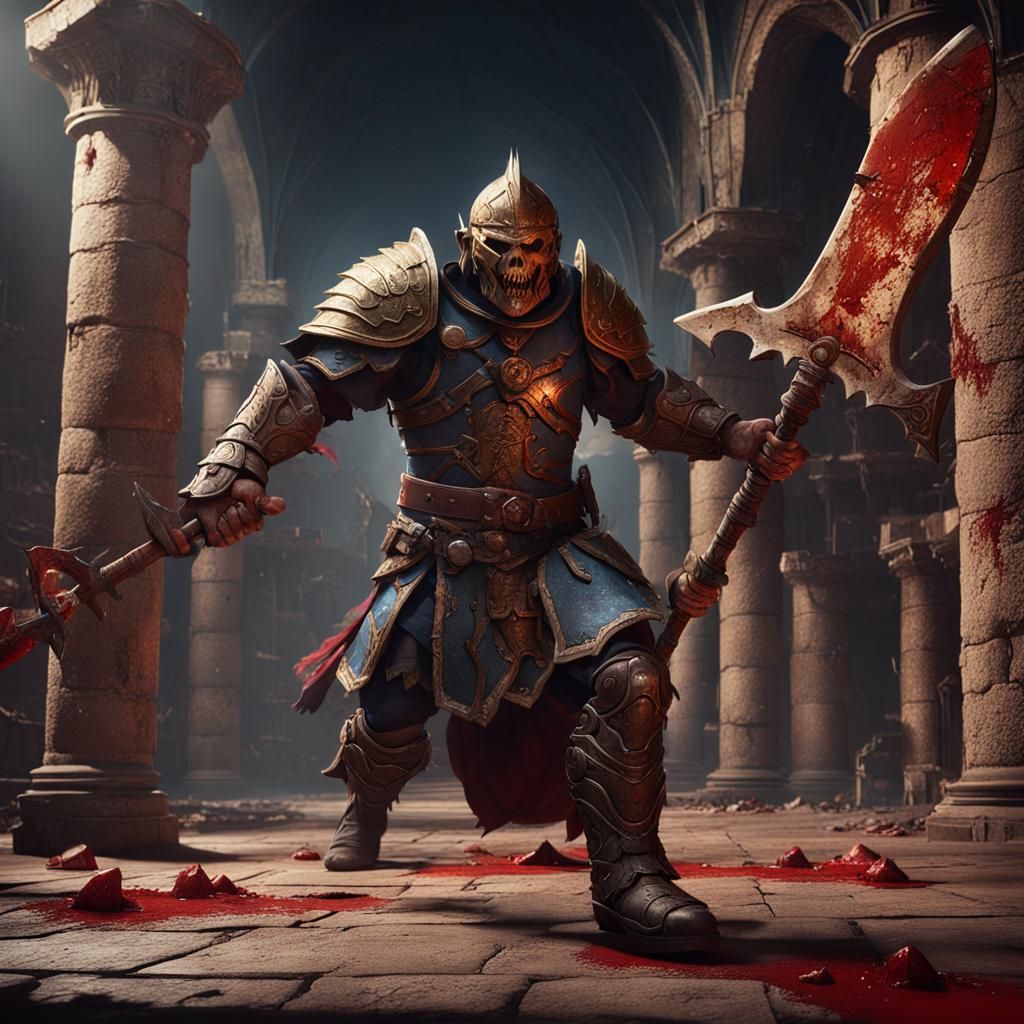 Hobgoblin Gladiator in Coliseum: Fantasy Concept Art