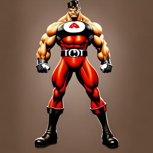 Hyperrealistic Bara Jock in Mankini, Tom of Finland Style