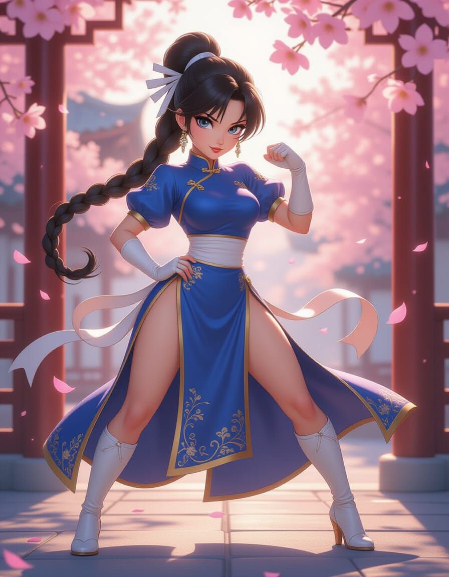 Chun-Li in Qipao: Pixar Meets Anime