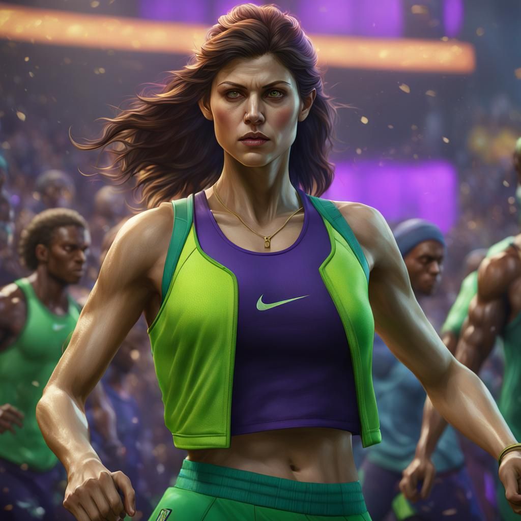 Alexandra Daddario Portrait in Dark Fantasy Style