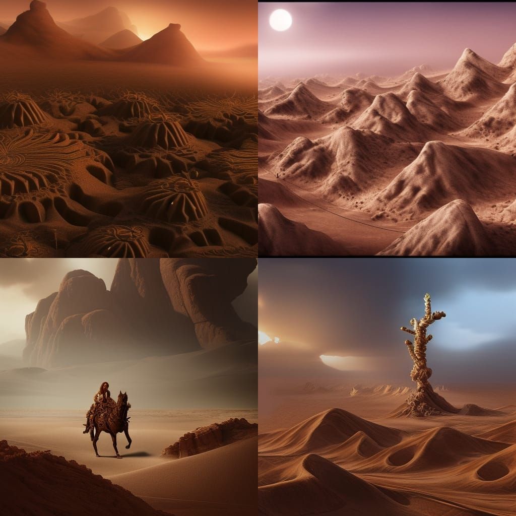 Desert Rose Sting: Epic Digital Matte Painting