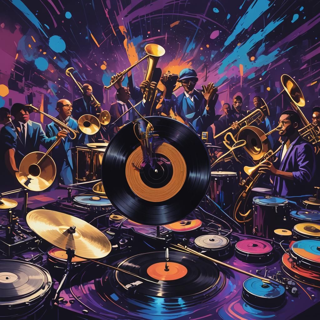 Jazz and Drum and Bass Fusion in Digital Art