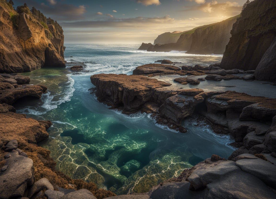 Pacific Ocean Tide Pools: Landscape Photography