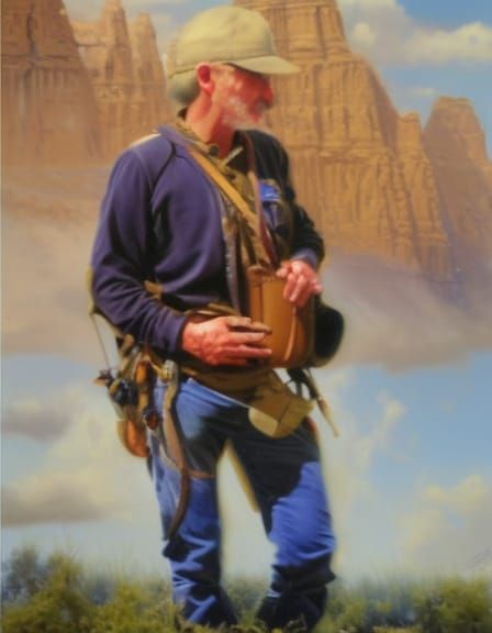Prospector in Oil Painting Style