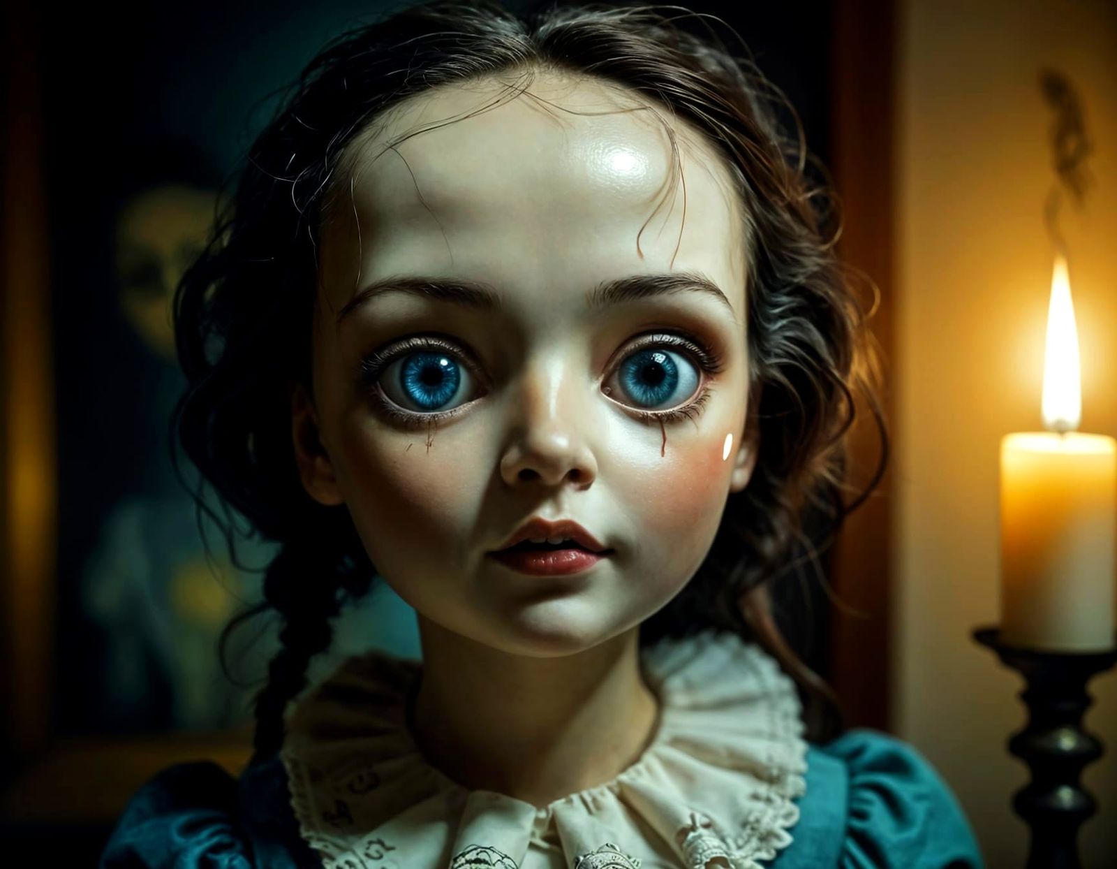 Dark and Mysterious Scene in a Haunting Aesthetic