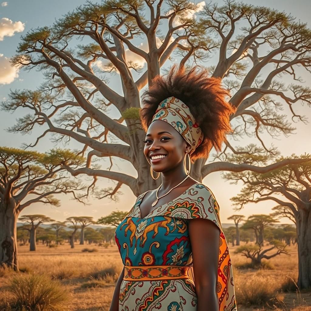 Savanna Queen in Vibrant Ankara Style
