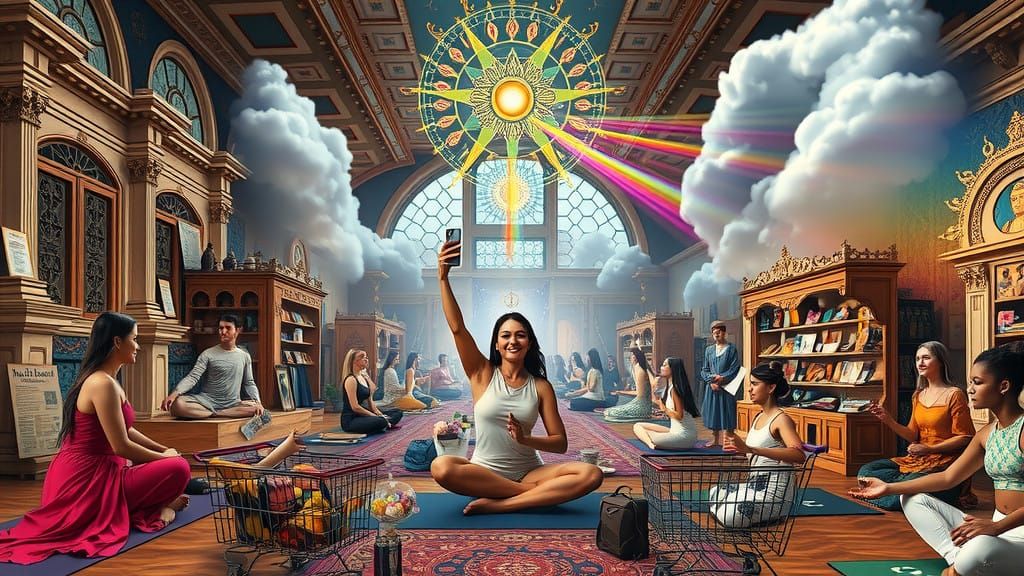 Renaissance Pop Art Satire: Spiritual Egos in Excess