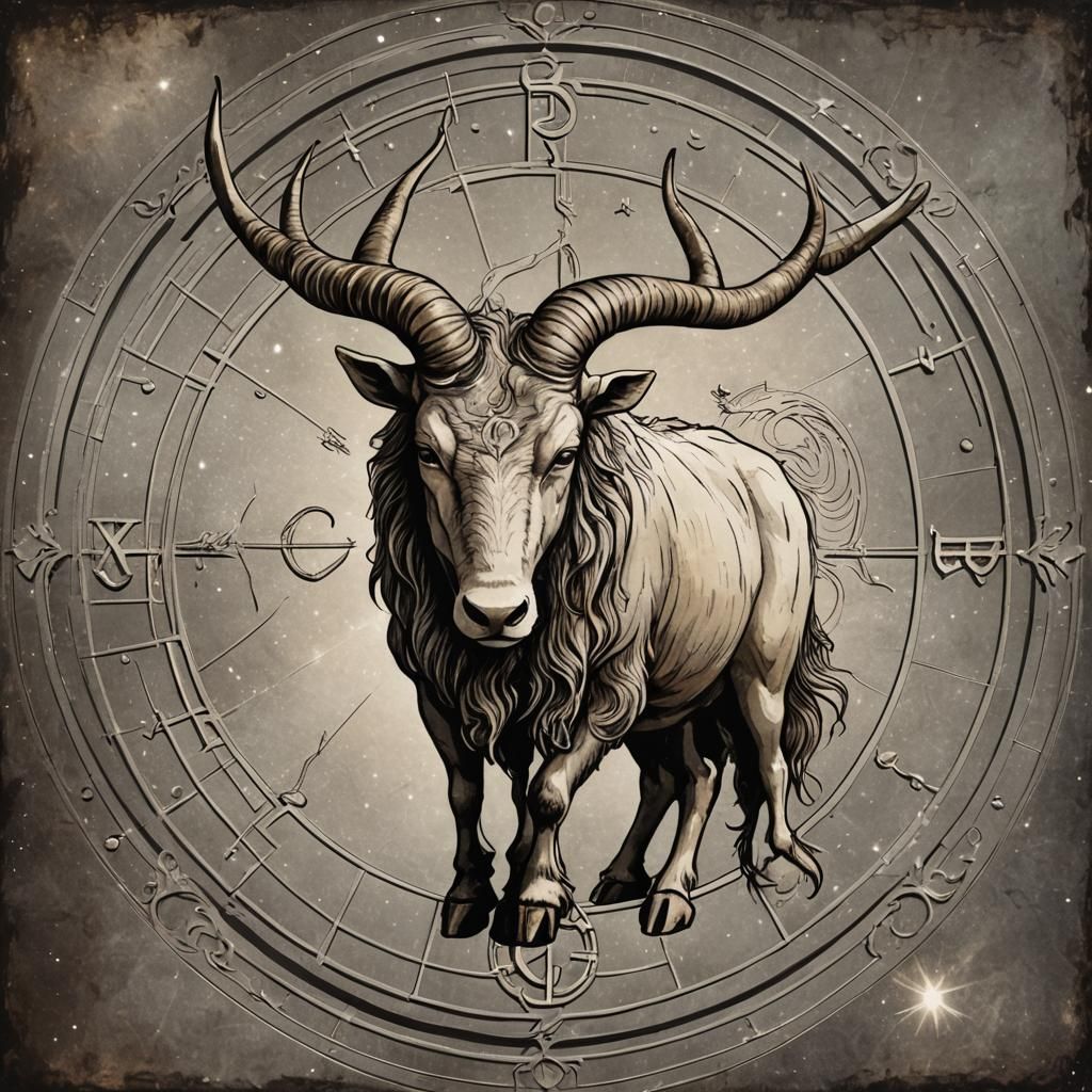 Minimalist Capricorn Astrological Sign