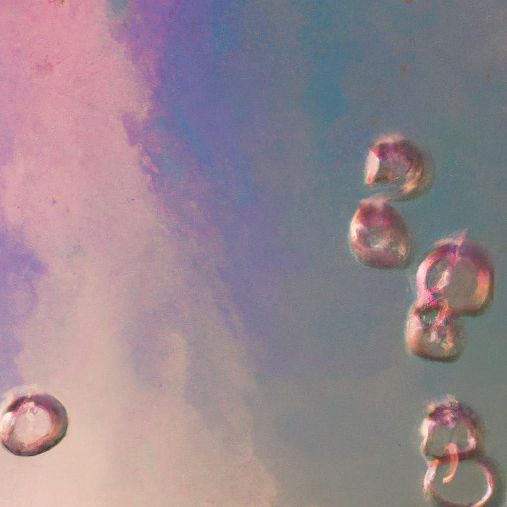 Surreal Sky with Bubbles in Salvador Dali Style