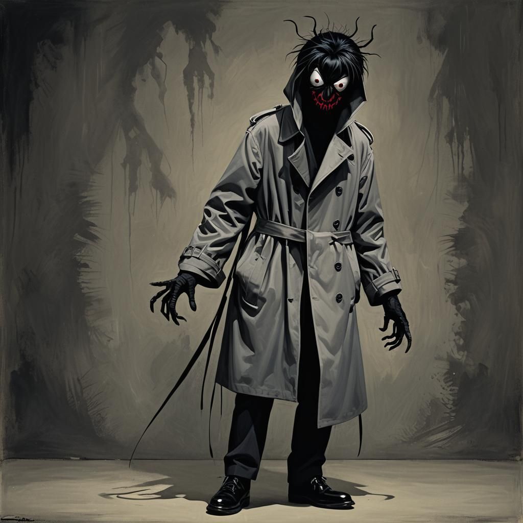 The Tickle Monster: Synthwave Neon Retro Design