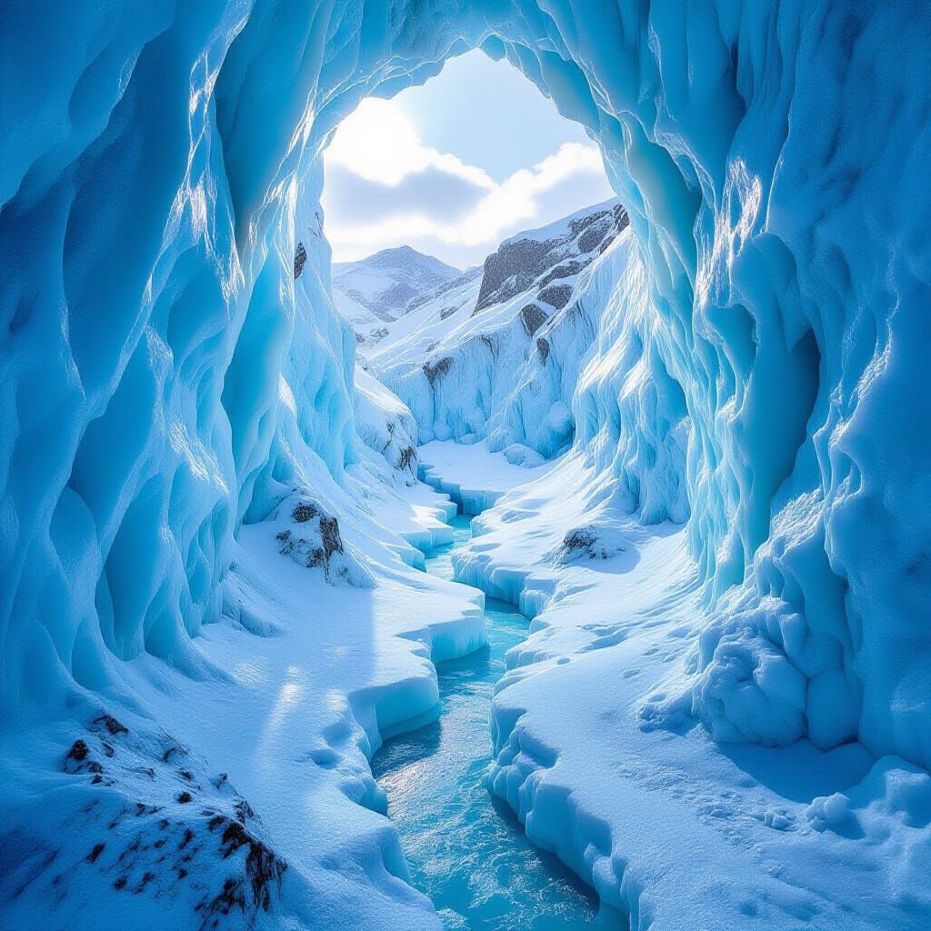 Topographical Map of Israel Carved from Ice